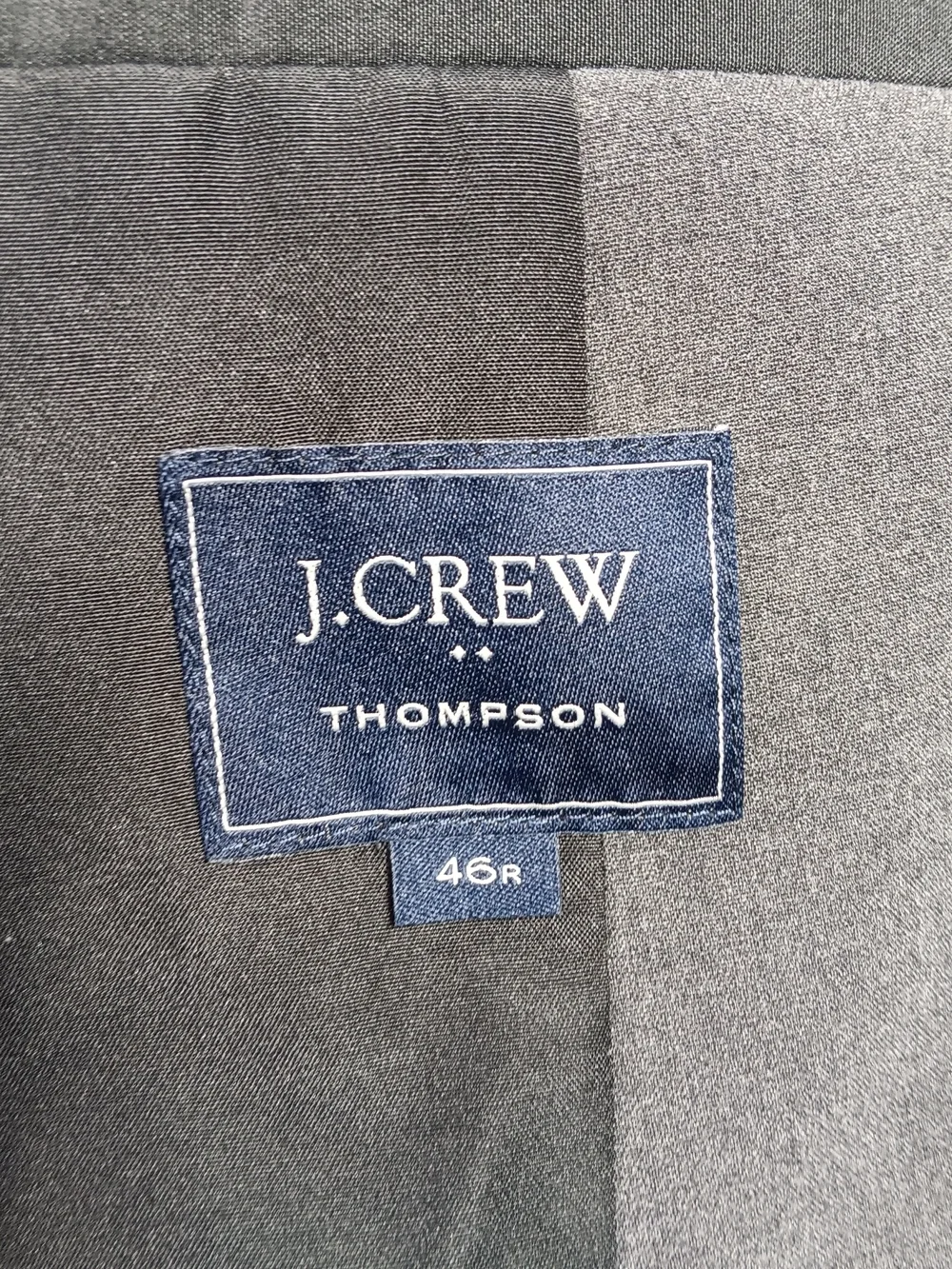J Crew Blazer Mens 46r Gray Thompson Performance Suit Jacket Slim Fit 2 Button